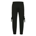 thumbnail image 5 of GuangCheng Men's Cargo Pants,Elastic Waist,Joggers,Drawstring,Multi Pocket,Casual,Workwear,Hiking Trousers,Black,Size L, 5 of 6