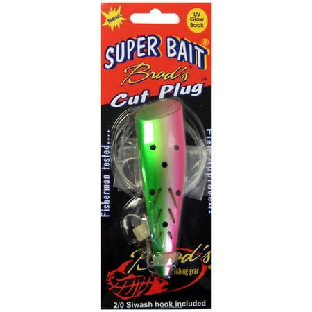 Brad's Killer Fishing Gear Rigged Super Cut Plug, Glow Green