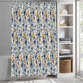thumbnail image 6 of Spring Blue Flowers Shower Curtain Set, Waterproof Shower Curtains for Bathroom, Vintage Floral Botanical Rustic Garden Washable Fabric Bath Curtain for Bathtub Decoration with Hooks 72x78 Inches, 6 of 9
