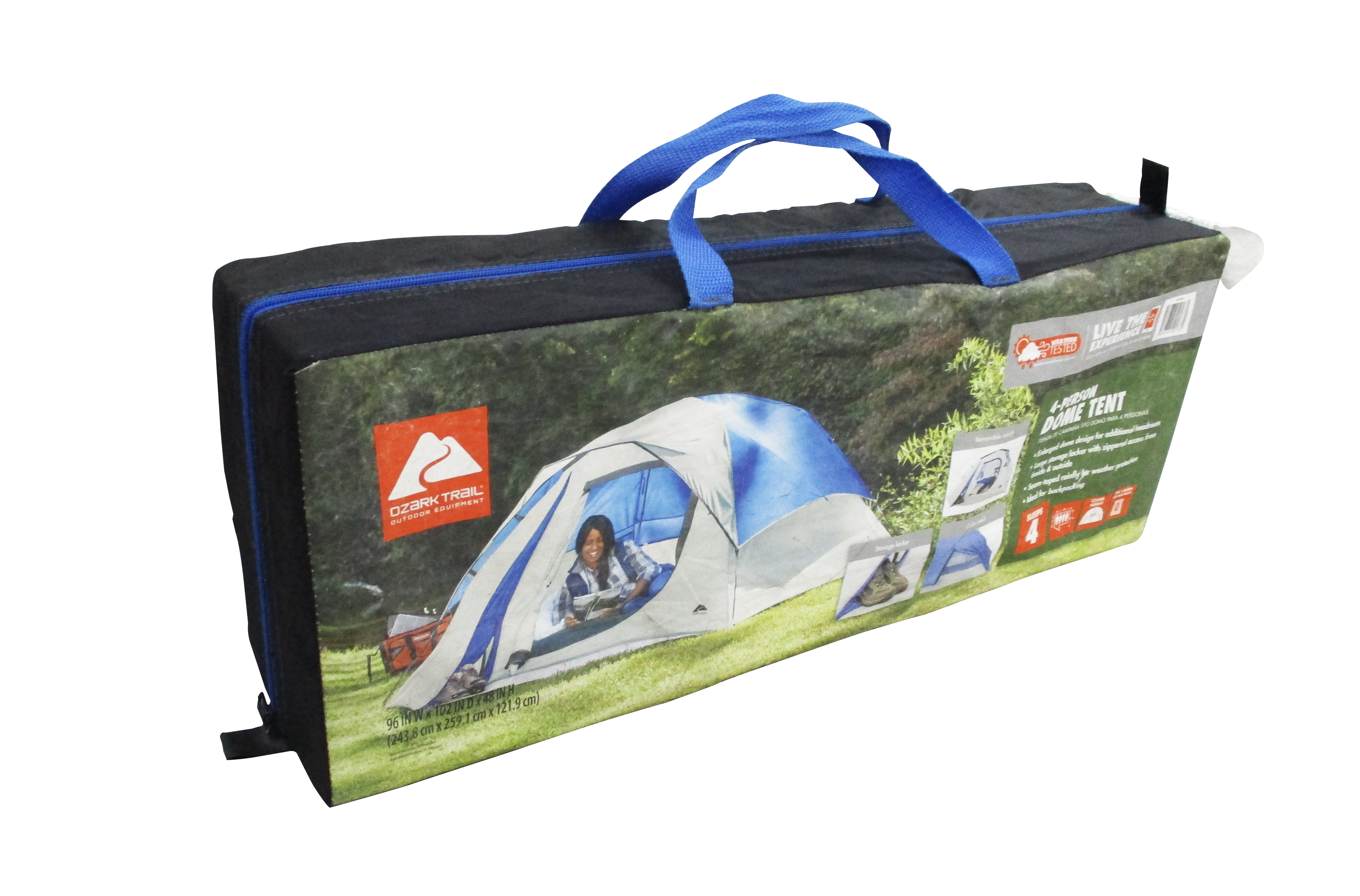 Ozark Trail 4 Person Outdoor Camping Dome Tent - image 2 of 14