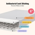 thumbnail image 3 of Nursery Bundle, Dream On Me Emerson 5 in 1 Convertible in White and Crib & Toddler Mattress Bundle, 3 of 10