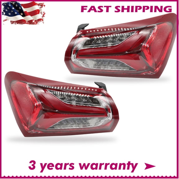 LED Tail Lights Brake Lamps Fit For 2019-2022 Chevy Malibu Outer Left Right Side