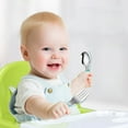 thumbnail image 6 of MOKKHNB Toddler Silverware Set Green Stainless Steel 2Pcs 3.7X1.1In, 6 of 8