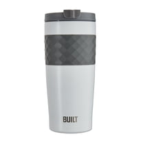 BUILT Morgan 20 oz Double-Wall Insulated Stainless Steel Tumbler Water Bottle, White
