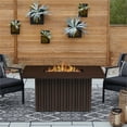 thumbnail image 3 of Real Flame Calvin 52" Rectangle Metal Propane Fire Pit Table With Hidden Tank in Bronze Coral, 3 of 9