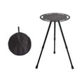 thumbnail image 4 of Camping Round Table with Carrying Bag Portable Lightweight Aluminum Camp Furniture Beach Tables Side Table for BBQ Garden Patio Canopy Tent 30cmx55cm, 4 of 10