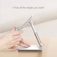 thumbnail image 4 of Soporte ajustable para teléfono celular, soporte plegable para tableta Soporte para teléfono móvil para escritorio Compatible con Todos los teléfonos inteligentes(Plata) Zefei Wu 9024735045731, 4 of 5
