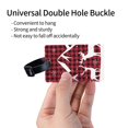 thumbnail image 3 of Luggage Tags for Suitcases, Christmas Buffalo Plaid Leather Bag Luggage Tags ID Label Tags Privacy Protection Travel Bag Labels, 3 of 6