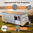 thumbnail image 3 of Upgrade Layers RV Cover - FT Heavy Duty Travel Trailer RV Cover Utility Trailer Cover for Snowproof Rip-Stop Camper Cover with + Windproof Straps Abundant Kit, 3 of 8
