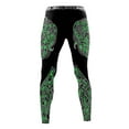thumbnail image 2 of Raven Fightwear Men's Nordic 2.0 BJJ Spats MMA Black/Green, 2 of 3