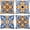 09hl Flower, variant on Decorative Pillow Covers 16x16 Inch Blue Outdoor Fall Throw Pillow Covers Set of 4 Modern Linen Boho Pillow Cases for Couch Bedroom Sofa Car Living Room Bed Farmhouse Patio Furniture
