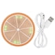 thumbnail image 2 of Lámpara De Base USB Tapete Para Taza Con Carga USB, Tapete Para Taza Con Iluminación Antideslizante LED, Luz Para Portavasos LED, Almohadilla Redonda Para Cóctel Tapete Para Mgaxyff Redondo Naranja, 2 of 8