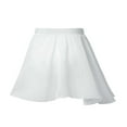 thumbnail image 2 of YONGHS Kids Girls Ballet Lyrical Dance Skirt Solid Color Chiffon Miniskirt White 15-16, 2 of 7