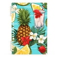 thumbnail image 2 of Pineapples Lemons Floral Leaves Ring Binder Notebook Journey Note Diary College Ruled Spiral Notebook Study Loose Leaf Paper A5 60 Pages, 2 of 8