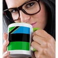 thumbnail image 2 of 3drose, Flag of Zanzibar - Island Part of Tanzania in East Africa - Blue Green Black - World Flags, 15oz Two-tone Green Mug, 2 of 6