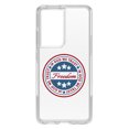 thumbnail image 1 of DistinctInk Clear Shockproof Hybrid Case for Galaxy S21 ULTRA 5G (6.8" Screen) - TPU Bumper Acrylic Back Tempered Glass Screen Protector - Freedom Seal - In God We Trust, 1 of 2