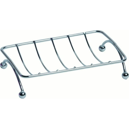 Bath Sink Counter Top Metal Soap Dish Color: Chrome