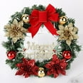 thumbnail image 2 of Pre-lit Artificial Christmas Wreath Christmas Wreath Xmas Garland Battery Operated LED String Lights Home Decor, 2 of 4