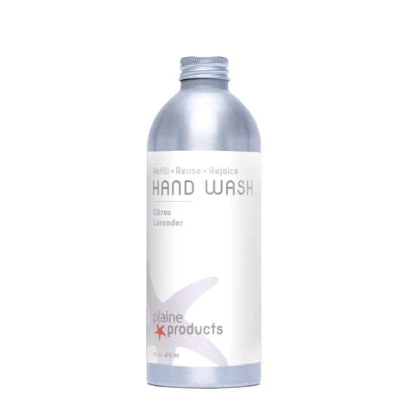Jabón de manos ecológico Plaine Products - Lavanda cítrica - Piel sensible 16 oz (botella de repuesto)