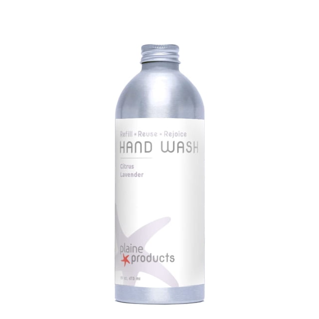 Jabón de manos ecológico Plaine Products - Lavanda cítrica - Piel sensible 16 oz (botella de repuesto)
