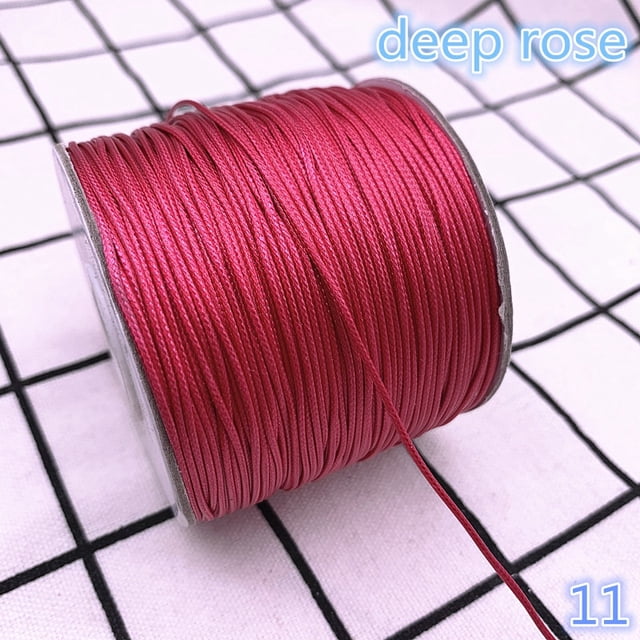 Cordón encerado de 0,5, 0,8, 1,0, 1,5 y 2,0mm, cordón encerado, correa para collar, cuentas, fabricación de joyería DIY para pulsera Tan Jianjun unisex