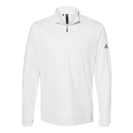 Adidas - Lightweight Quarter-Zip Pullover - A401 - White - Size: M