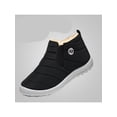 thumbnail image 4 of Frontwalk Boys Warm Shoes Plush Lined Ankle Boot Flat Winter Snow Boots Outdoor Comfort Booties Girls Slip On Black 12little kids, 4 of 4