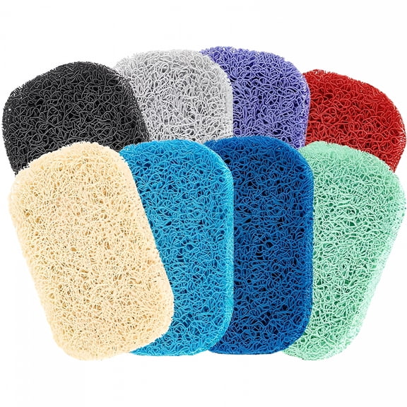 ACDANC 8Pcs Soap Saver Pad,Soap Savers for Bar Soap Bathroom Soap Dishes Self Draining Pads for Soap Lift Dish,Soap Holders for Bathroom (8 Colors)