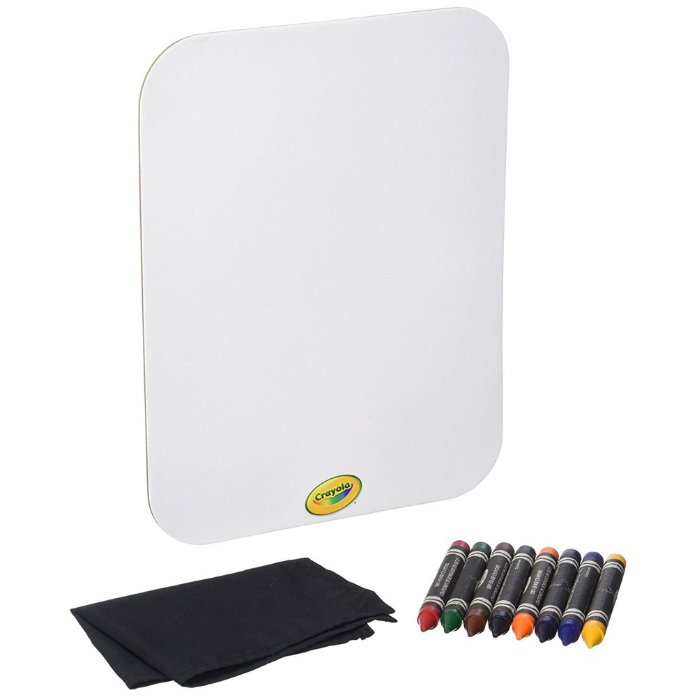 Dry Erase Board Set, 8 Markers!!!!!!!! By Crayola