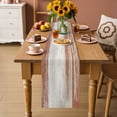 thumbnail image 3 of Table Runners 90 Inches Long Dress Scarves, Barn Red Wooden Farmhouse Coffee/Dining/Kitchen Table Decor Table Runner for Living Room, Contemporary Shabby Distressed 13x90 Inch, 3 of 8