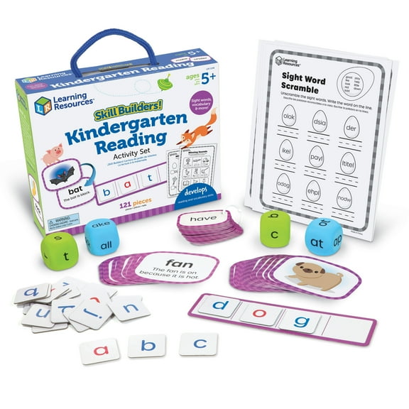 Learning Resources Skill Builders! Kindergarten Reading Activity Set  Kindergarten Learning Essential Materials Ages 5 and Up