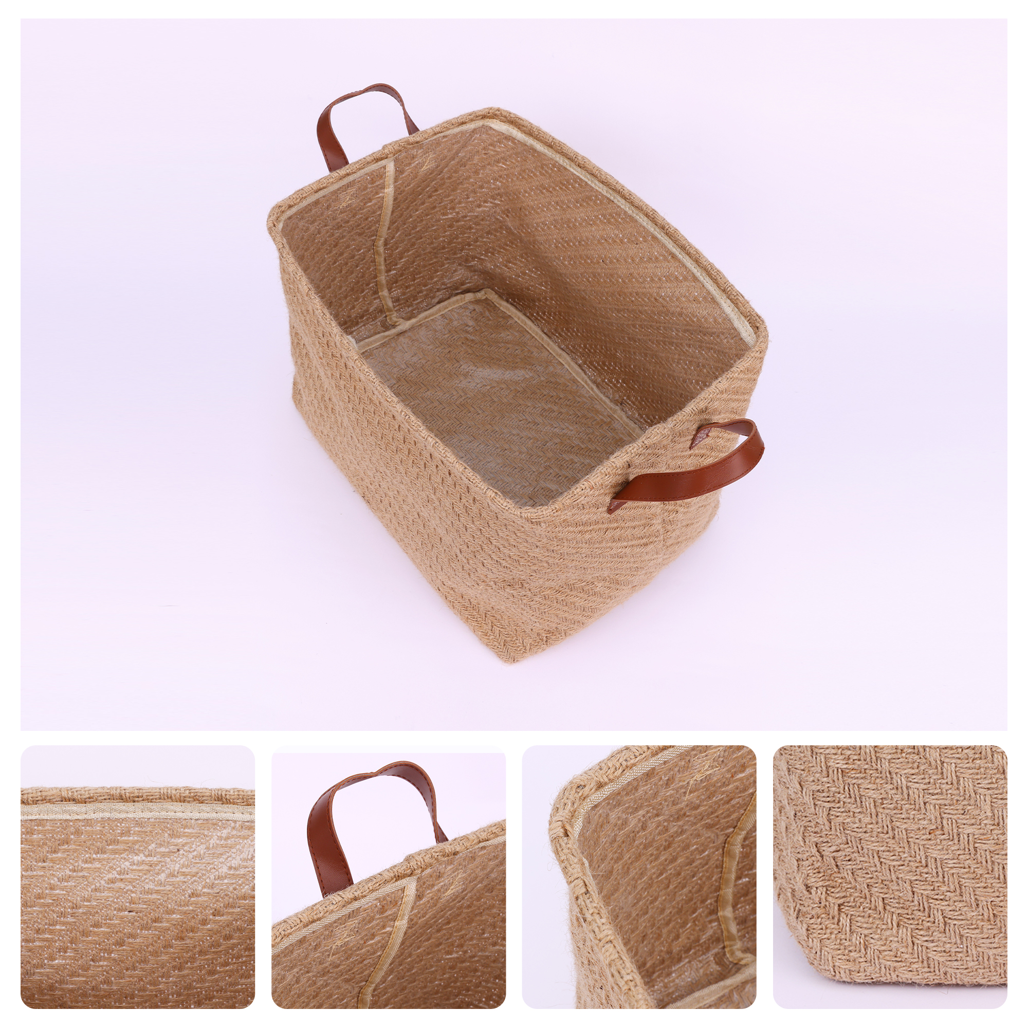 Unique Bargains Fabric Storage Cube Storage Bin Storage Basket Khaki Arrow