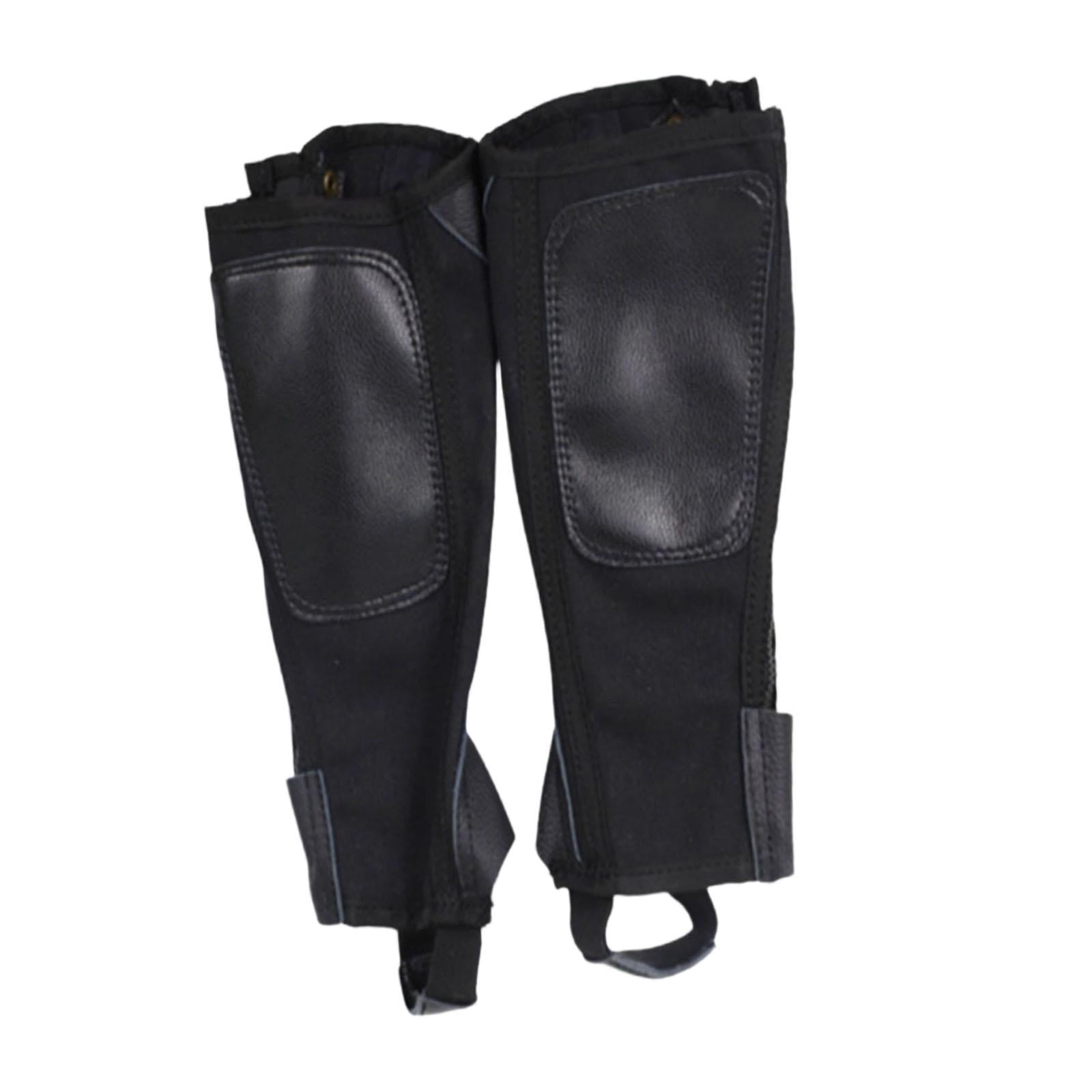 GARENDE 2x Horse Riding Half Chap Breathable Protection Sleeve Equestrian Boot Tops 2XL