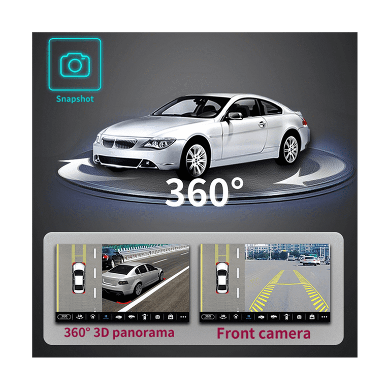 YLOXFW 3D Auto 360 Grad Panoramakamera AHD 1080P Starlight