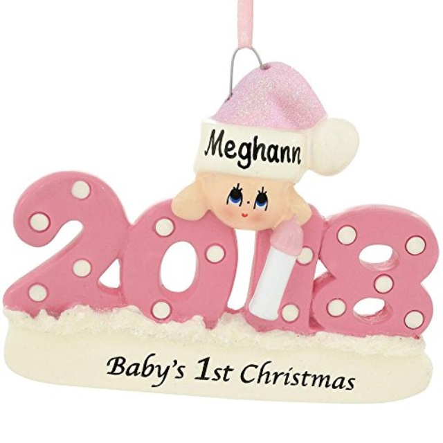 personalized baby's first christmas ornament 2018