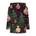 thumbnail image 4 of WTOBBY Women's Fashionable Printing Casual Hooded Long Sleeved Sweatshirt, Christmas Theme Design with Hood, Cozy Fleece Lining for Winter Comfort and Holiday Events,Dark Purple XL, 4 of 4