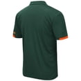 thumbnail image 3 of Men's Colosseum Green Miami Hurricanes Big & Tall Santry Polo, 3 of 3