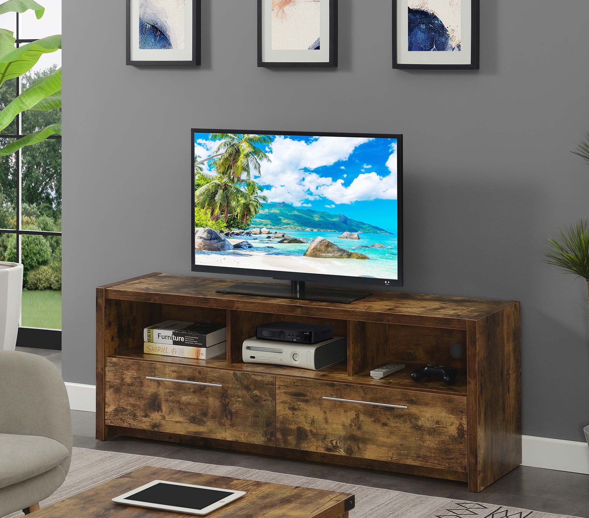 Convenience Concepts Newport Marbella 60 inch TV Stand with