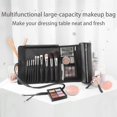 thumbnail image 4 of Organizador de brochas de maquillaje con tapa,Estuche para brochas de maquillaje negro a prueba de polvo,Bolsa para brochas de maquillaje con cubierta, 4 of 5