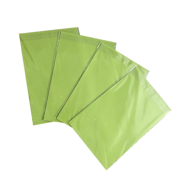Bewildely Forro para refrigerador de 16 piezas, alfombrilla recortable para armario, estantería, alfombrillas impermeables, accesorio para el hogar, Suministros de limpieza para el hogar Verde Bewildely HA066831-02
