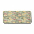 thumbnail image 1 of Floral Computer Mouse Pad, Oval Cornered Geometric Squares of Many Sizes Varied Flowery Patterns Lines Swirls, Rectangle Non-Slip Rubber Mousepad X-Large, 35" x 15", Multicolor, by Ambesonne, 1 of 2