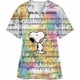 thumbnail image 5 of Ropa de mujer Estampado de dibujos animados de Snoopy Cuello en V Ropa de trabajo para mujer Tops Manga corta Con bolsillos Uniforme médico de enfermería, 5 of 5