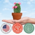 thumbnail image 5 of (2) Floral Grow Pot Kit Indoor & Outdoor Seed Starter Grow Kit Cactus Set Includes Pots, Soil Disks Instructions DIY Home Gardening Gifts Favors Parties for Women Men & CUSTOM Storage Carrier, 5 of 6