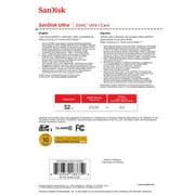 SanDisk Ultra 32GB Micro SDHC Flash Memory Card with Adapter