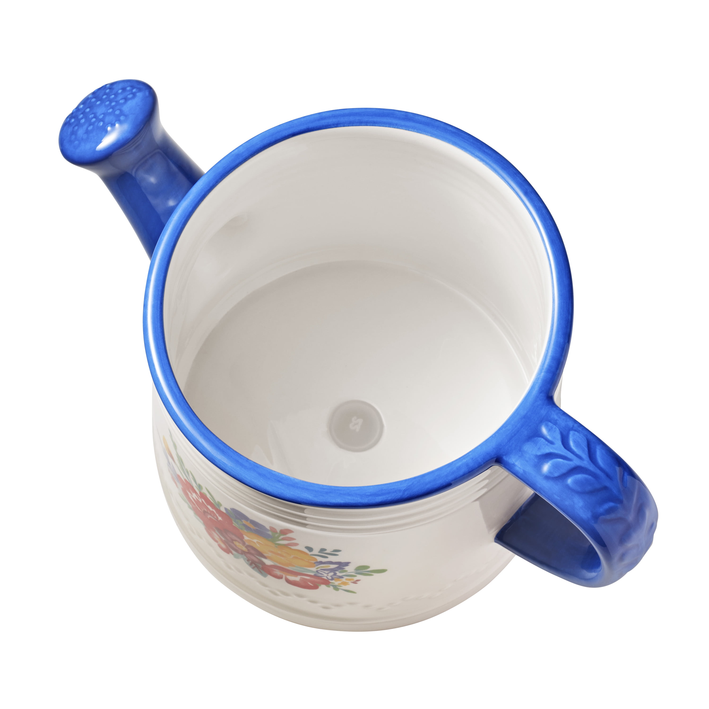 The Pioneer Woman 6-Inch Blue & White Watering Can Ceramic Planter