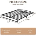 thumbnail image 2 of Full Size Metal Bed Frame,Platform Full Bed Frame with Arch Design,10 Inch Heavy Duty Strong Support Slats,Sturdy Mattress Foundation,Easy Assembly,No Box Spring Needed，Black, 2 of 8
