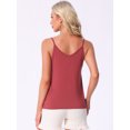 thumbnail image 4 of DARING DIVA Camisoles Pajamas Base Layer Spaghetti Straps Tank Tops M Red, 4 of 6