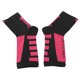 thumbnail image 5 of Calcetines deportivos muy transpirables, elásticos, cómodos, con mangas de compresión para pies para hacer ejercicio físico, correr, en color negro y rosa, 5 of 10