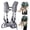 grey, variant on Emergency Dog Lift Harness Sling - Pet Mobility Aid for Elderly/Injured Dogs, Help Em Up Harness for Dogs,Adjustable Support Carrier for Arthritis, Stair Assistance & Rehabilitation Therapy(Blue, L)