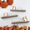 thumbnail image 2 of Artículos de Decoración de mesa para el Día de Acción de Gracias, 3 uds., ardilla de madera, calabaza, forma de hoja de arce, placa de escritorio, adornos de fiesta, artesanía Eccomum Artículos, 2 of 5